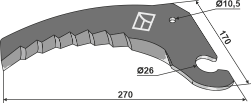 Rundballenmesser 5mm - passend zu Case / New Holland 84607325 - 84607753 BL29805 Rundballenmesser 5mm - passend zu Case / New Holland 84607325 - 84607753