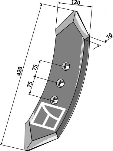 BL101.IND-163 Vorschar 120mm - passend zu Dal-Bo