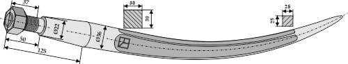 BLET81840 Greiferzinken 600mm / M20x1,5