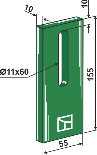 BL3145 Greenflex Kunststoff-Abstreifer - Amazone 60362