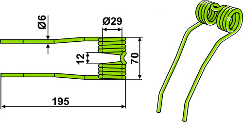 ET30274 Pick-Up Zinken - passend zu Claas 0009862900
