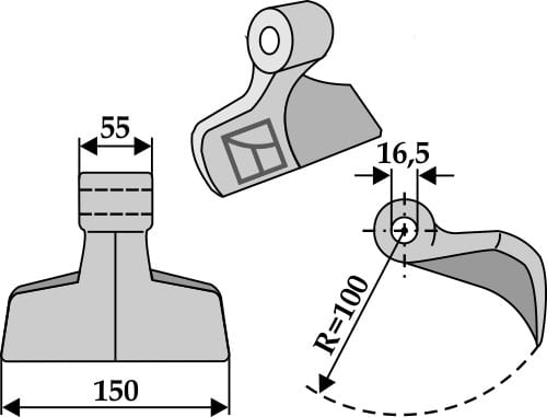 BL63-RM-10-16 Hammerschlegel 150mm