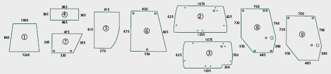 BL26662 Bild-Nr.: 1 - Frontscheibe für Typen: 7210, 7220, 7230, 7240, 7250