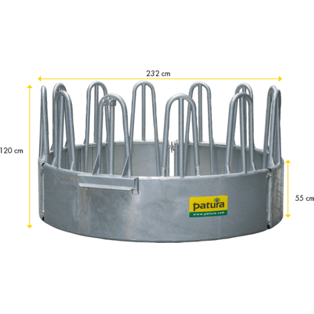 Patura Profi-Rundraufe - 12 Fressplätze Patura Profi-Rundraufe - 12 Fressplätze