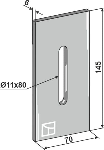 BL3121 Abstreiferblech - passend zu NIemeyer 034218