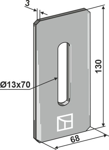 BL3081 Abstreiferblech - passend zu Feraboli C646710