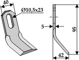 BL3689 Y- Messer 95 für Hermes