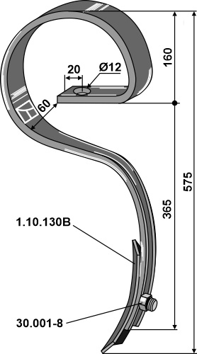 Kultureggenzinken - passend zu Dal-Bo 27481 / HE-VA 0422120 / Doublet-Record 042-2120 BL28425 Kultureggenzinken - passend zu Dal-Bo 27481 / HE-VA 0422120 / Doublet-Record 042-2120