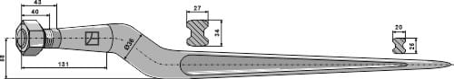 BL2660 Silozinken 815mm / M22x1,5 - passend zu Bressel und Lade