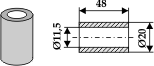 BL3865 Buchse Dm 20x48 für M.E.A.A.T.