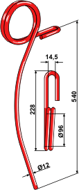 BL29205 Strohstriegelzinken - passend zu Väderstad Carrier 427497