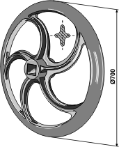 BL2975 Packerscheibe Rabe Ø 700