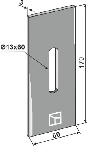 BL3127 Abstreiferblech - passend zu Rabe 8405.00.27