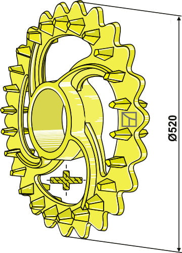 BL30238 Crosskillring Ø520 mm - passend zu Väderstad 101107