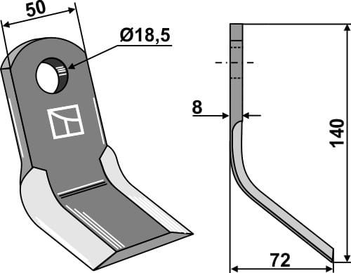 BL63-DRG-11 Y-Messer - passend zu Dragone