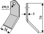 BL3542 lose Klinge für Bomford