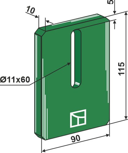 BL3146 Greenflex Abstreifer - passend zu Amazone 6083200, 6081200