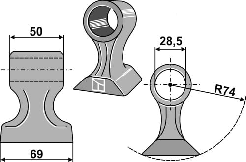 BL27856 Hammerschlegel - passend zu Mc Connel / Bomford - 7190464