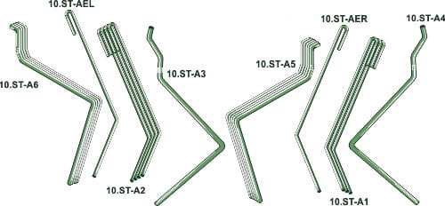 BL29104 Satz Striegelzinken - passend zu Amazone Exaktstriegel II - 3819300