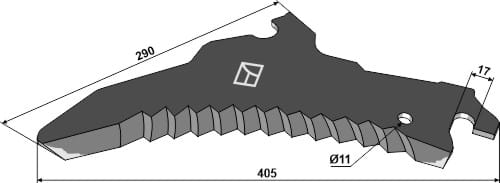 Ladewagenmesser 5mm - passend zu Pöttinger 434.100 BL29871 Ladewagenmesser 5mm - passend zu Pöttinger 434.100