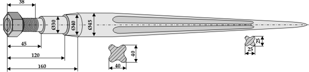 BL2703 Schwerlastzinken Fella 122756