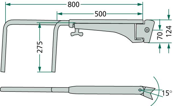 Teleskop-Spiegelhalter R - passend zu CASE 1-34-677-083 Teleskop-Spiegelhalter R - passend zu CASE 1-34-677-083