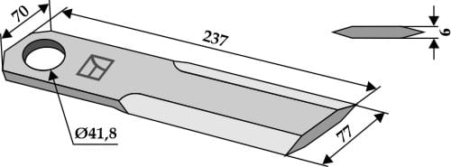 BL3902 Häckslermesser - passend zu Biso