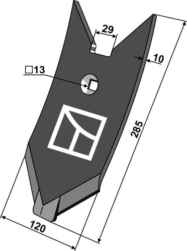 ET52828 Scharspitze - passend zu Lemken 3374442