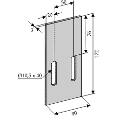 BL3080 Abstreiferblech