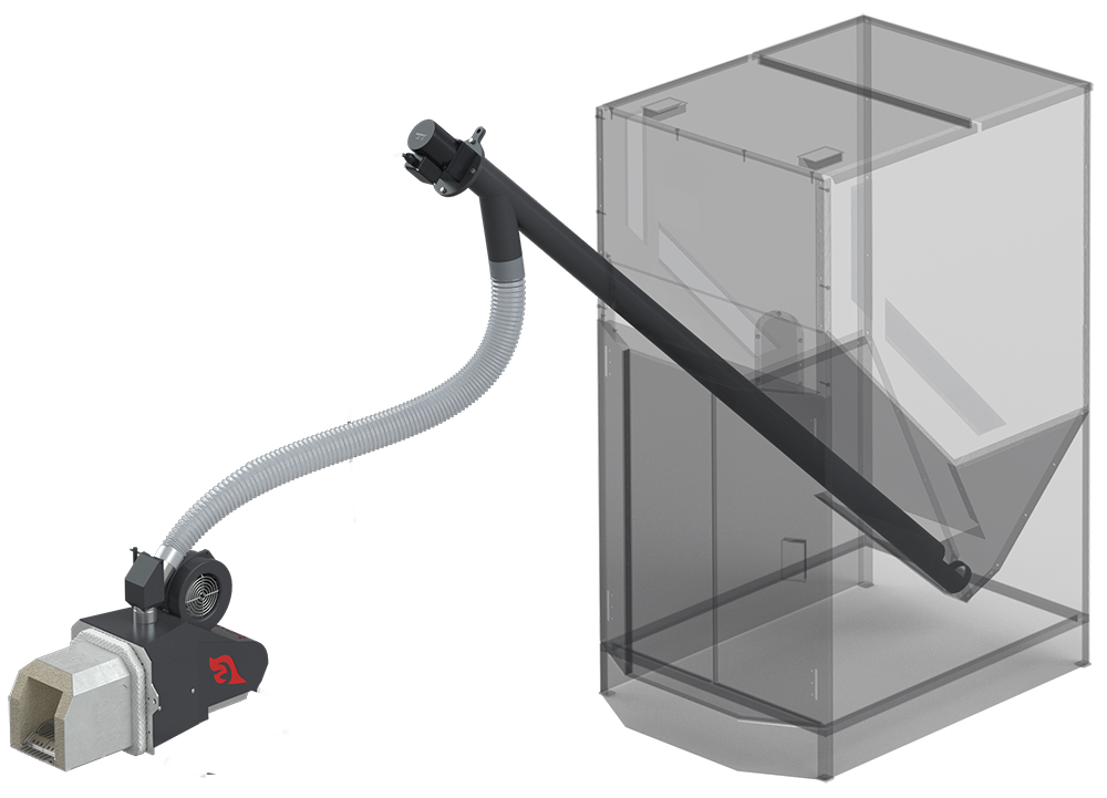 Pelletspeicher für Pelletbrenner - 450L