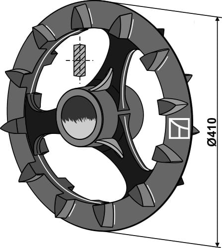 BL30252 Crosskillring Ø410mm - passend zu Farmet M11136