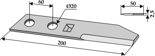 BL4323 Häckslermesser - passend zu Rekord 40150