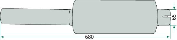 Schalldämpfer - passend zu Case 529372R1, 529365R91 Schalldämpfer - passend zu Case 529372R1, 529365R91