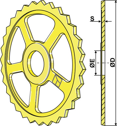 BL30214 Sternring Ø560 mm - passend zu Väderstad Rexius 101081