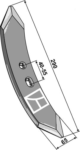 BL101.40.063-10 Grubberschar MF 290mm