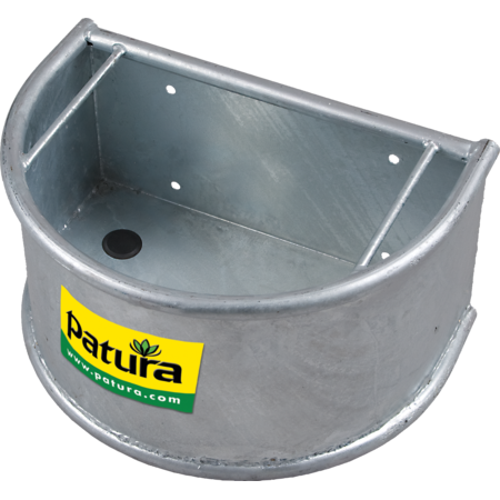 BLP332110 Patura Halbrundtrog Feuerverzinkt - 25L