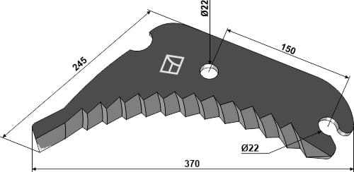 Rundballenmesser 5mm - passend zu Welger 0982.21.01.00 BL29792 Rundballenmesser 5mm - passend zu Welger 0982.21.01.00