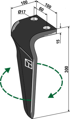 BL6038 Kreiseleggenzinken R - passend zu Maschio Gaspardo 36100215
