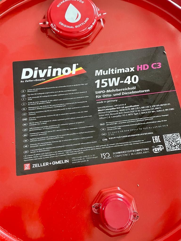 Motoröl Divinol Multimax Extra 10W-40 - Fass 200L Motoröl Divinol Multimax Extra 10W-40 - Fass 200L