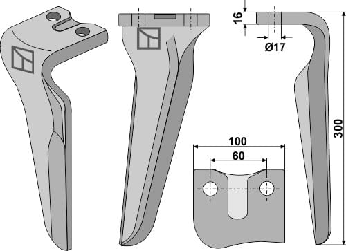 BL5834 Kreiseleggenzinken R - passend zu Remac Multip
