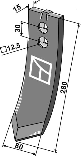 BL23770 Scharspitze 280mm - passend zu Väderstad	155028
