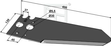 BL29838 Ladewagenmesser - passend zu KRONE 003391763