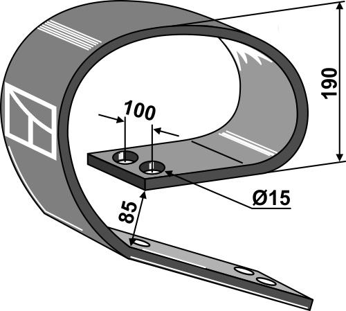 BL101.80.150-3 Blattfeder - 150x10mm