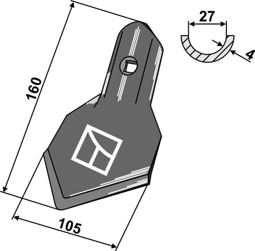 ET59075 Standard-Schar K45 - passend zu Amazone / BBG 103550146