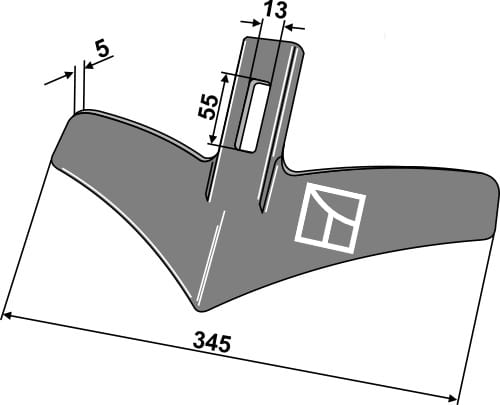 BL22746 Abstreifer 345mm - passend zu Väderstad 444611