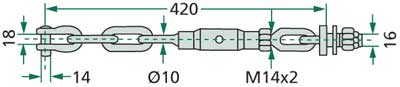 Unterlenker Stabilisatorkette 420mm