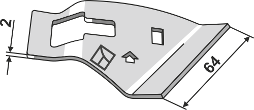 BL22753 Abstreifer links - passend zu Väderstad 466289