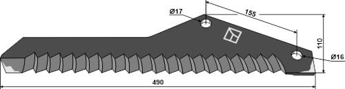 Ladewagenmesser - passend zu Pöttinger EW 434.010 BL29865 Ladewagenmesser - passend zu Pöttinger EW 434.010