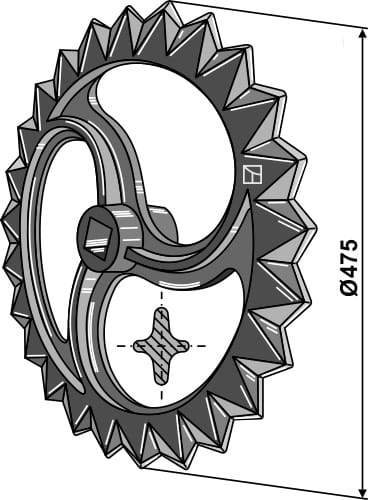 BL30210 Sternring Ø475 mm - passend zu Amazone 105021925