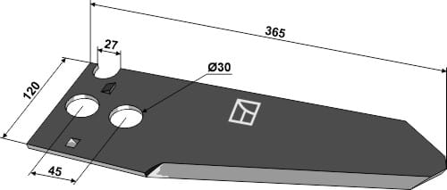 BL29841 Ladewagenmesser - passend zu KRONE 003451443
